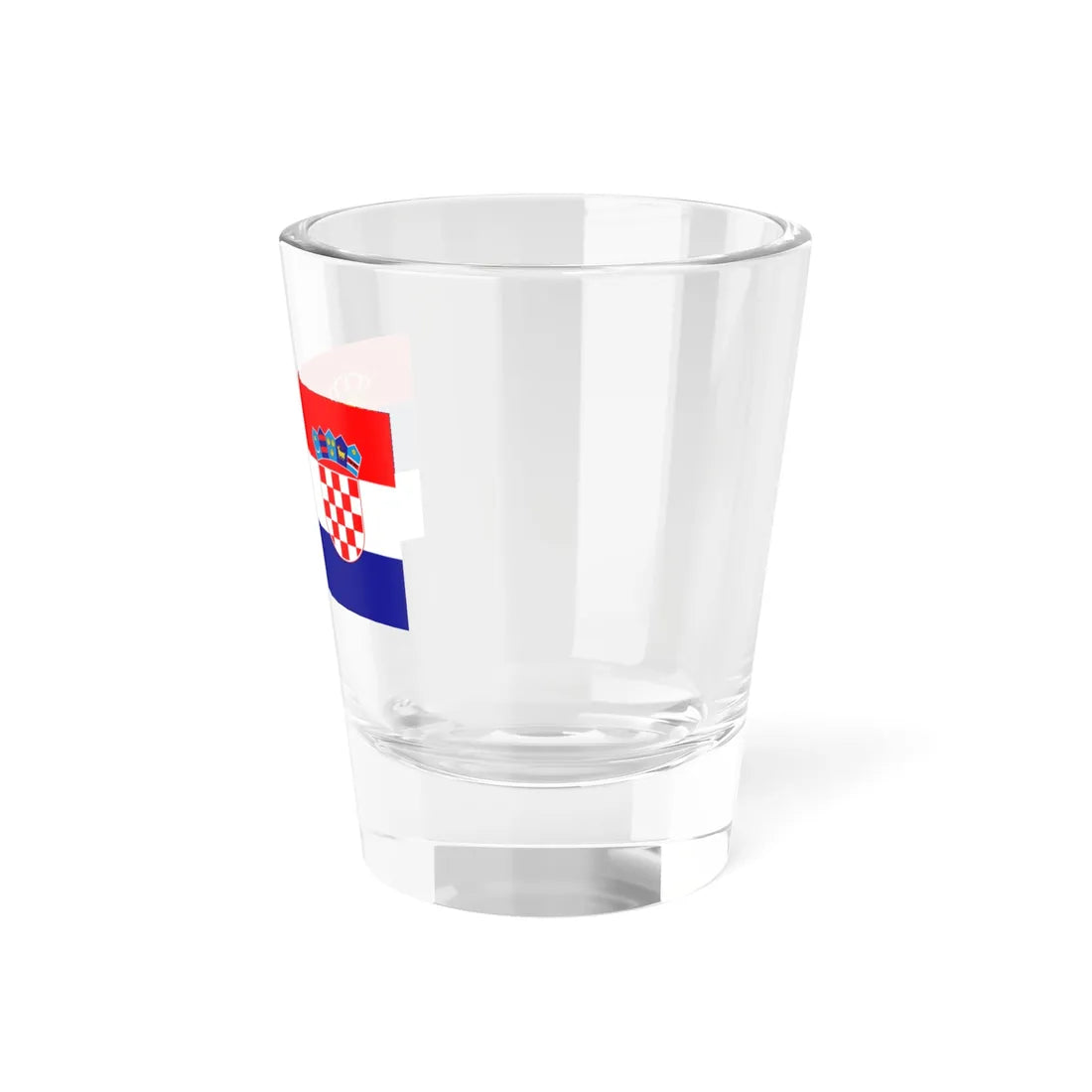 Flag of Serbia and Croatia (Croatia) Shot Glass 1.5oz - Go Mug Yourself