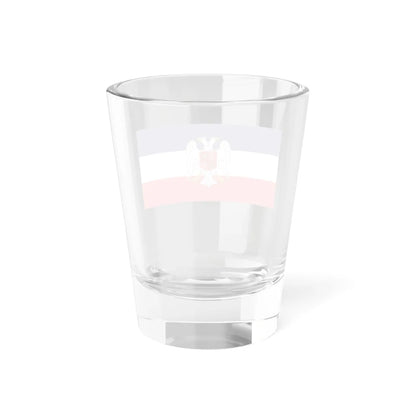 Flag of Serbia and Montenegro with coat of arms variant (Yugoslavia) Shot Glass 1.5oz - Go Mug Yourself