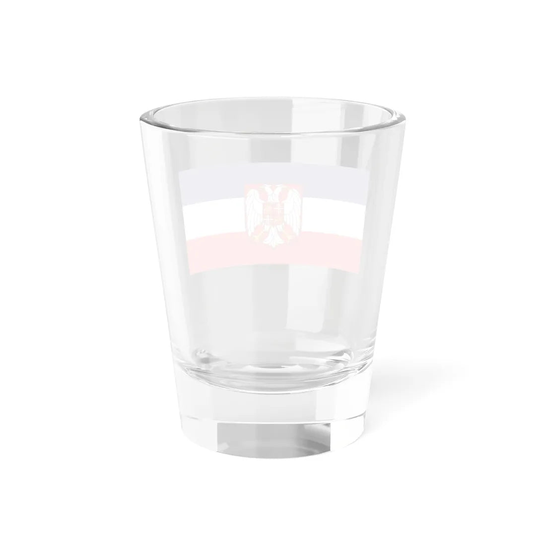 Flag of Serbia and Montenegro with coat of arms (Yugoslavia) Shot Glass 1.5oz - Go Mug Yourself