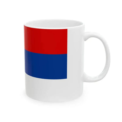 Flag of Serbia Civil 3-5 (Serbia) White Coffee Mug - Go Mug Yourself