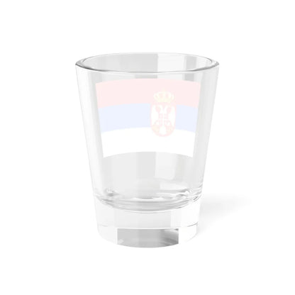 Flag of Serbia CMYK (Serbia) Shot Glass 1.5oz - Go Mug Yourself