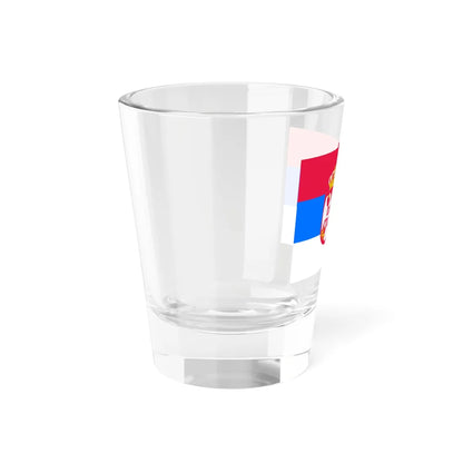 Flag of Serbia CMYK (Serbia) Shot Glass 1.5oz - Go Mug Yourself