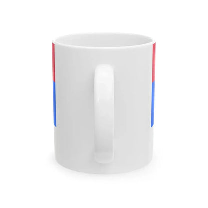 Flag of Serbia CMYK (Serbia) White Coffee Mug - Go Mug Yourself