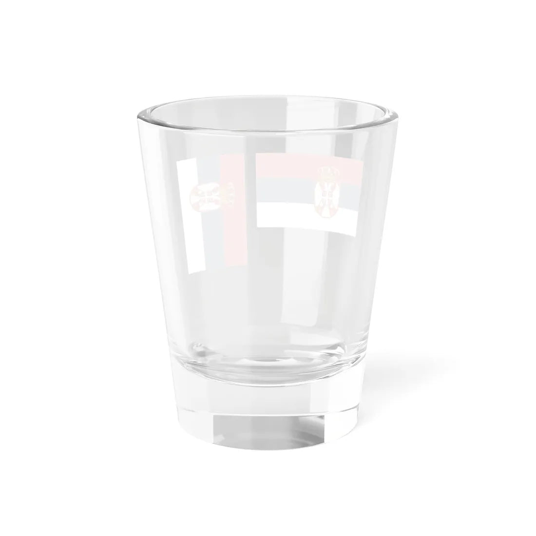 Flag of Serbia hv (Serbia) Shot Glass 1.5oz - Go Mug Yourself