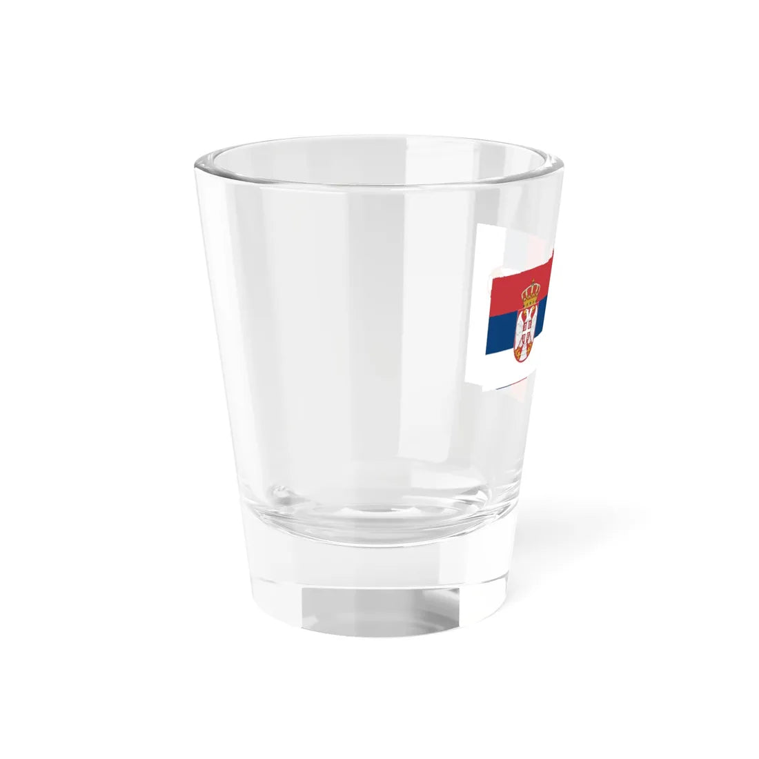 Flag of Serbia hv (Serbia) Shot Glass 1.5oz - Go Mug Yourself