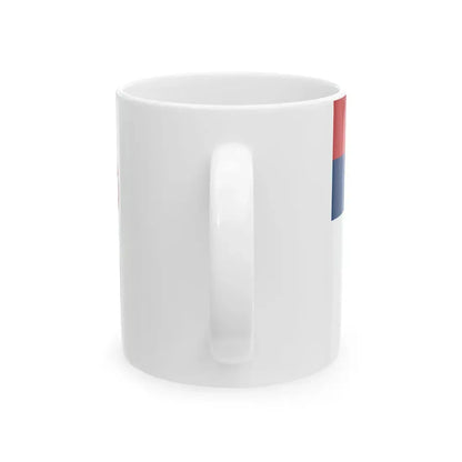 Flag of Serbia hv (Serbia) White Coffee Mug - Go Mug Yourself
