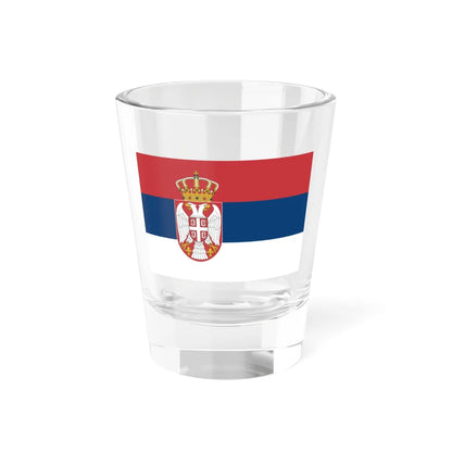 Flag of Serbia (Kosovo) Shot Glass 1.5oz 1.5oz - Go Mug Yourself