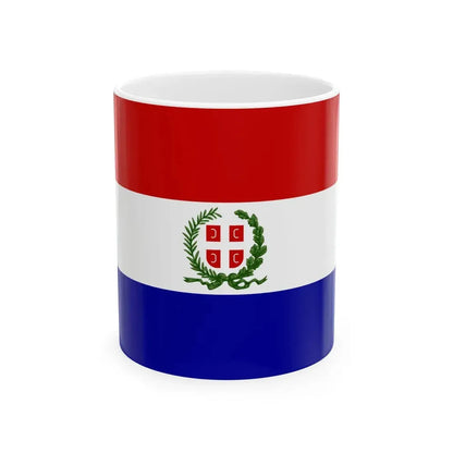 Flag of Serbia Sretenjski ustav (Serbia) White Coffee Mug 11oz - Go Mug Yourself