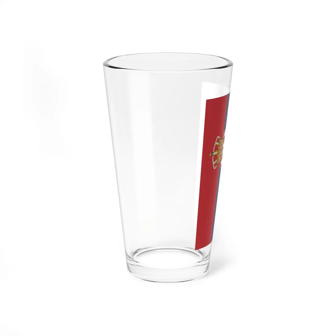 Flag of Serbia vertical (Serbia) Pint Glass 16oz - Go Mug Yourself