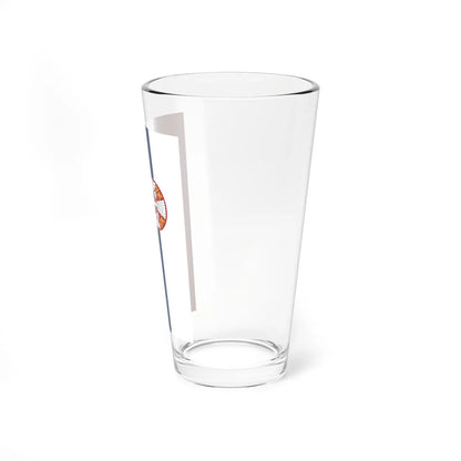 Flag of Serbia vertical (Serbia) Pint Glass 16oz - Go Mug Yourself