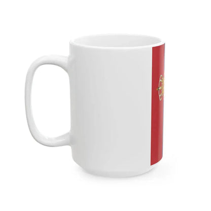 Flag of Serbia vertical (Serbia) White Coffee Mug - Go Mug Yourself