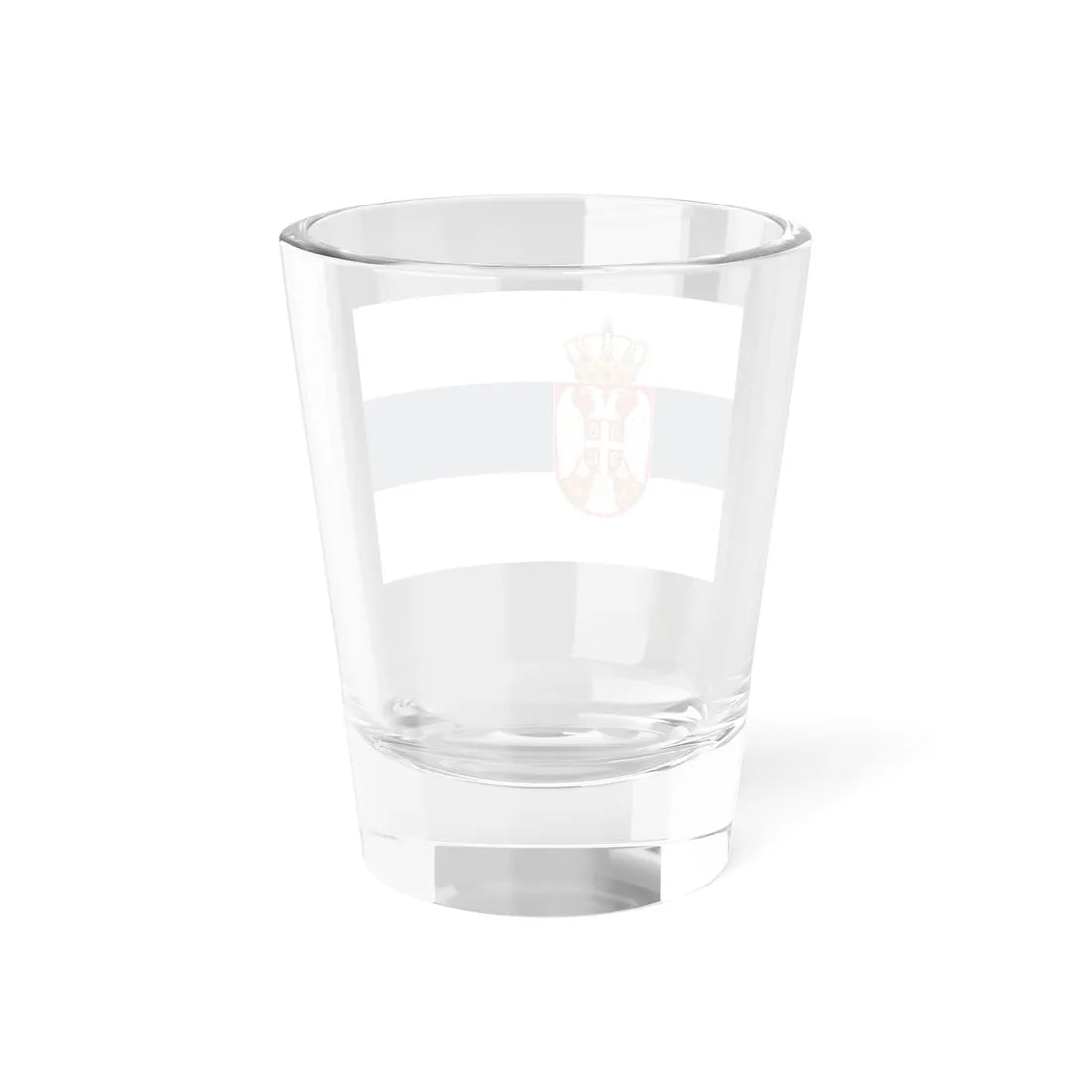 Flag of Serbia White-blue-white flag (Serbia) Shot Glass 1.5oz - Go Mug Yourself