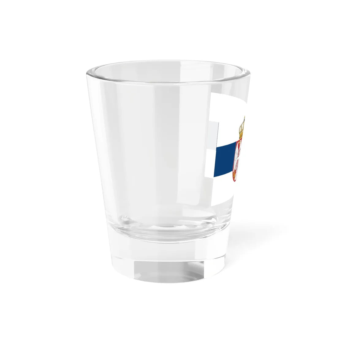 Flag of Serbia White-blue-white flag (Serbia) Shot Glass 1.5oz - Go Mug Yourself
