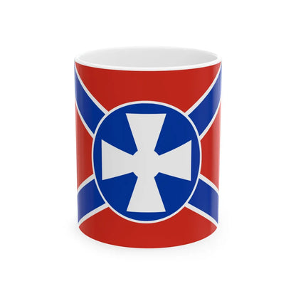 Flag of Serbian Hussars (Ukraine) White Coffee Mug 11oz - Go Mug Yourself