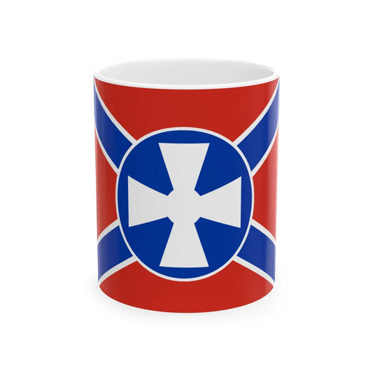 Flag of Serbian Hussars (Ukraine) White Coffee Mug 11oz - Go Mug Yourself