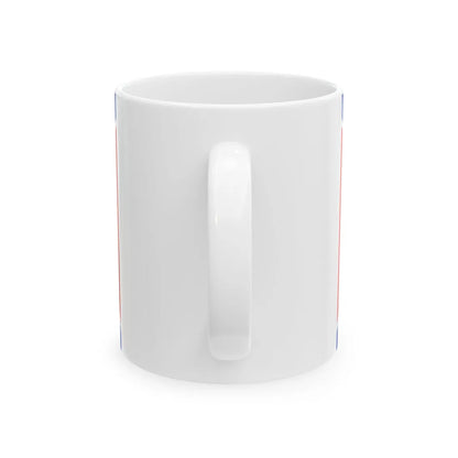 Flag of Serbian Hussars (Ukraine) White Coffee Mug - Go Mug Yourself