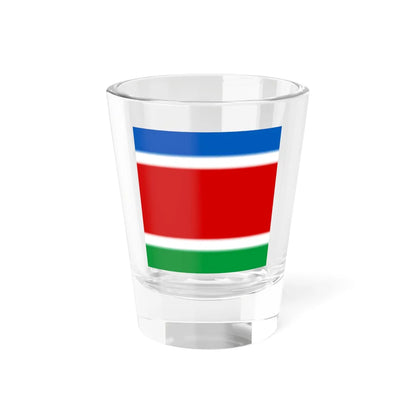 Flag of Serby (Ukraine) Shot Glass 1.5oz 1.5oz - Go Mug Yourself