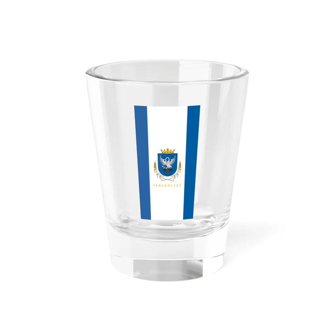 Flag of Seregelyes vertical (Hungary) Shot Glass 1.5oz 1.5oz - Go Mug Yourself