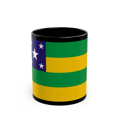 Flag of Sergipe Brazil - Black Coffee Mug-11oz-Go Mug Yourself