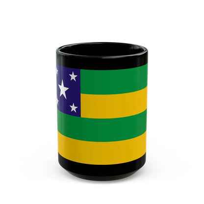 Flag of Sergipe Brazil - Black Coffee Mug-15oz-Go Mug Yourself