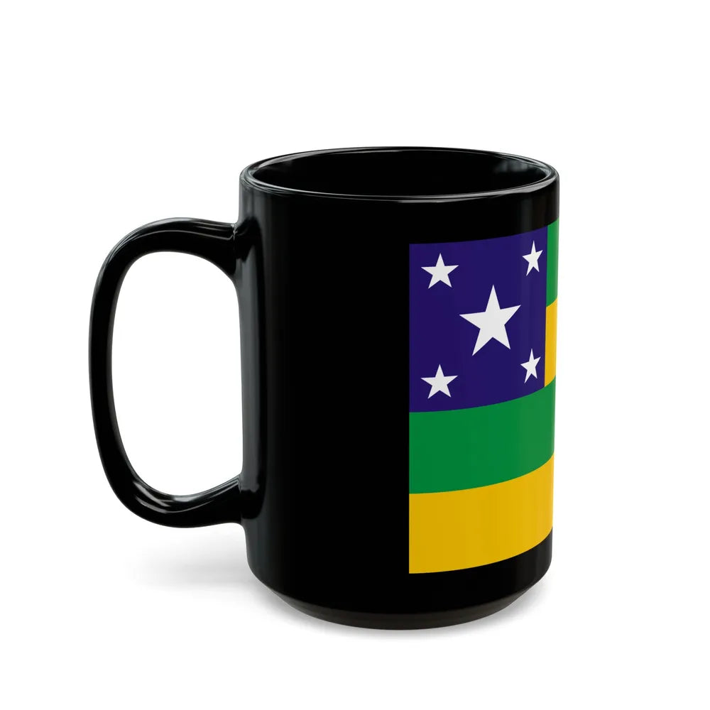 Flag of Sergipe Brazil - Black Coffee Mug-Go Mug Yourself