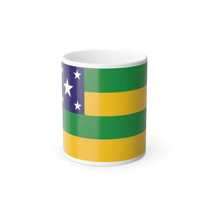 Flag of Sergipe Brazil - Color Changing Coffee Mug-11oz-Go Mug Yourself