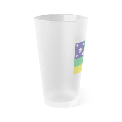 Flag of Sergipe Brazil - Frosted Pint Glass 16oz - Go Mug Yourself