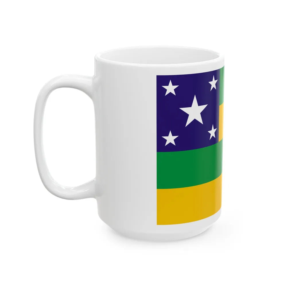 Flag of Sergipe Brazil - White Coffee Mug-Go Mug Yourself