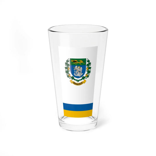 Flag of Sersekszolos vertical (Hungary) Pint Glass 16oz 16oz - Go Mug Yourself