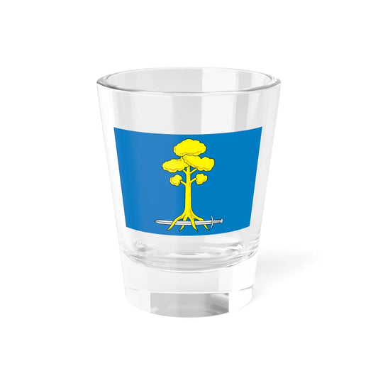 Flag of Sertolovo Leningrad oblast (Russia) Shot Glass 1.5oz 1.5oz - Go Mug Yourself