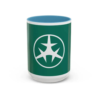 Flag of Setagaya Tokyo Japan - Accent Coffee Mug 15oz Light Blue - Go Mug Yourself