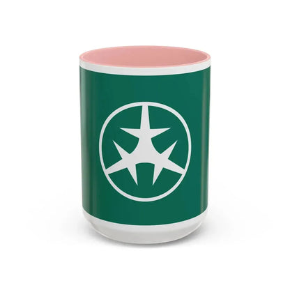 Flag of Setagaya Tokyo Japan - Accent Coffee Mug 15oz Pink - Go Mug Yourself