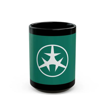 Flag of Setagaya Tokyo Japan - Black Coffee Mug 15oz - Go Mug Yourself