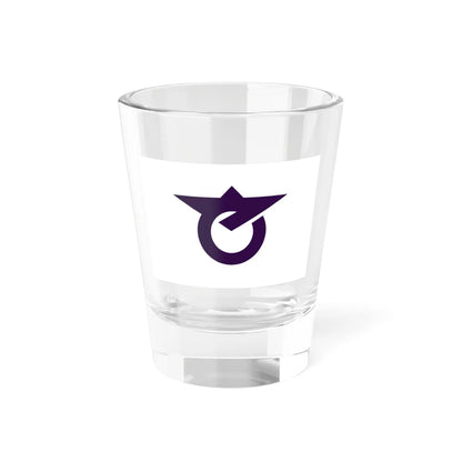 Flag of Setaka Fukuoka 1966-2007 (Japan) Shot Glass 1.5oz 1.5oz - Go Mug Yourself