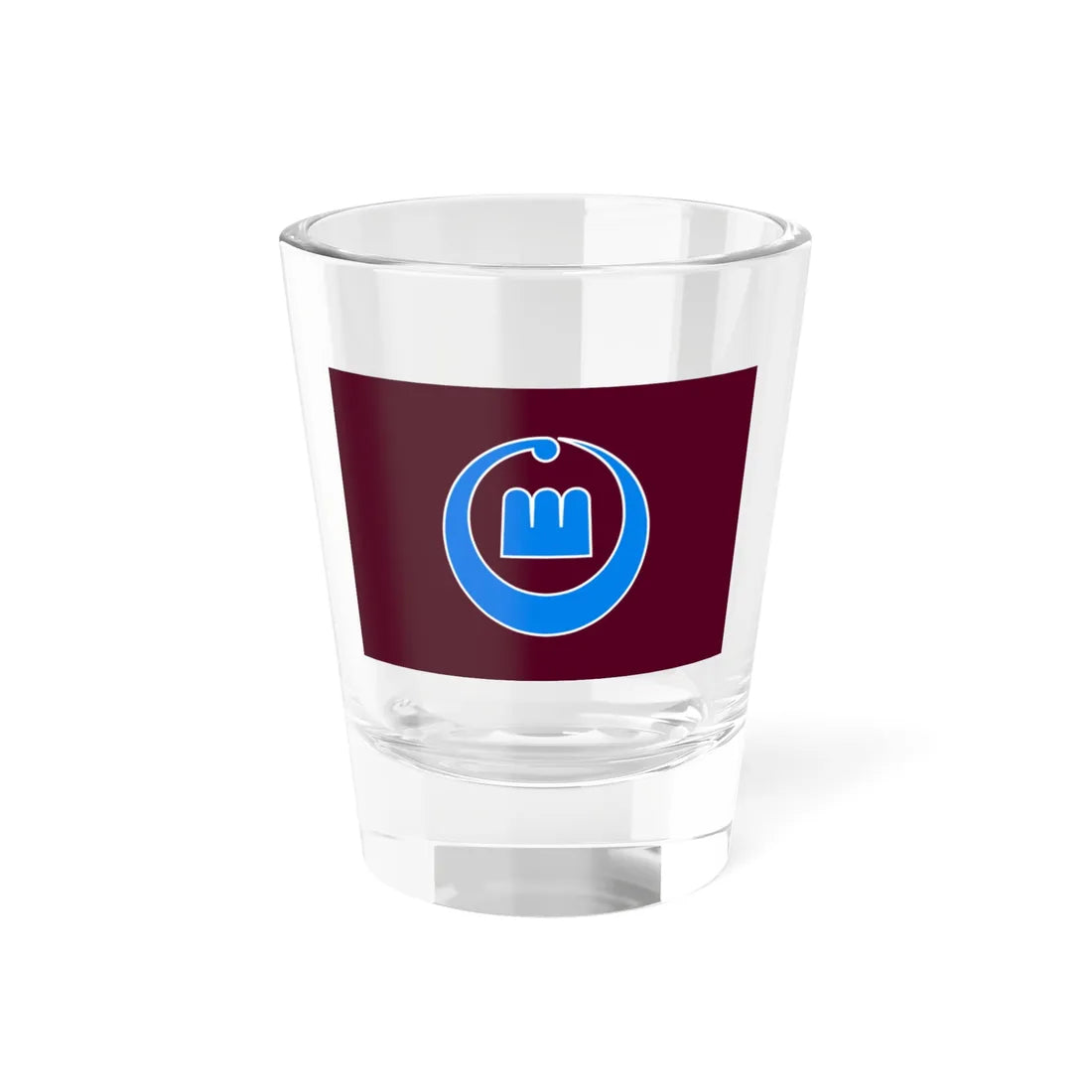 Flag of Setana Hokkaido 1968-2005 (Japan) Shot Glass 1.5oz 1.5oz - Go Mug Yourself