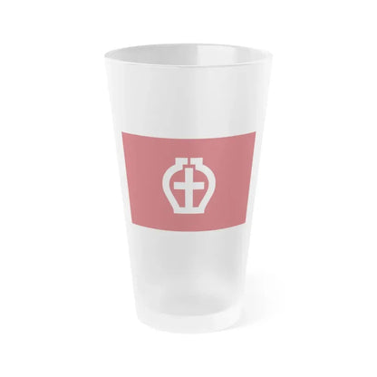 Flag of Seto Aichi Japan - Frosted Pint Glass 16oz 16oz Frosted - Go Mug Yourself