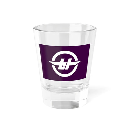 Flag of Seto Okayama 1967-2007 (Japan) Shot Glass 1.5oz 1.5oz - Go Mug Yourself