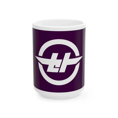 Flag of Seto Okayama 1967-2007 (Japan) White Coffee Mug 15oz - Go Mug Yourself