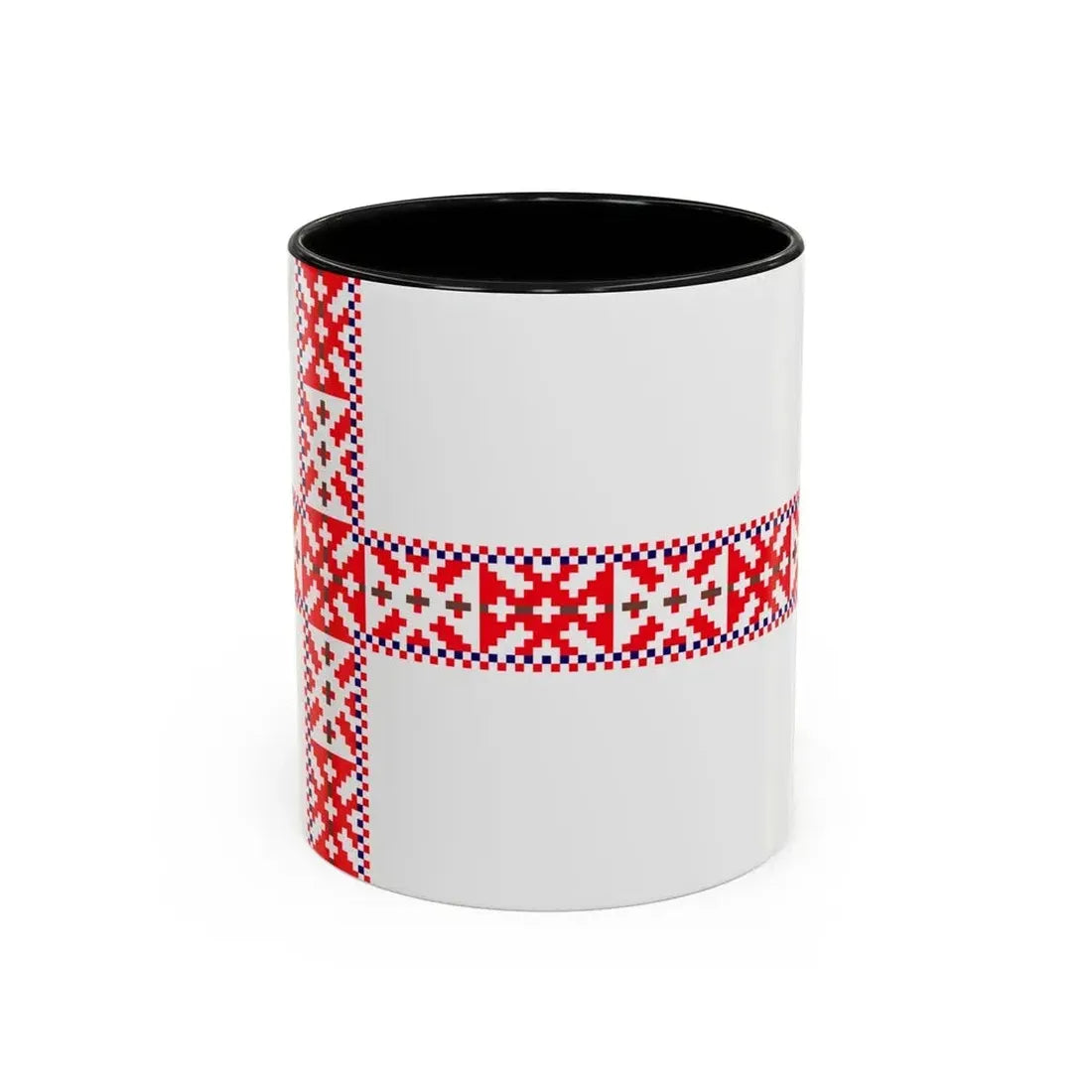 Flag of Setos Estonia - Accent Coffee Mug 11oz Black - Go Mug Yourself