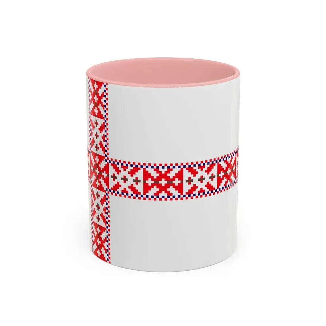 Flag of Setos Estonia - Accent Coffee Mug 11oz Pink - Go Mug Yourself