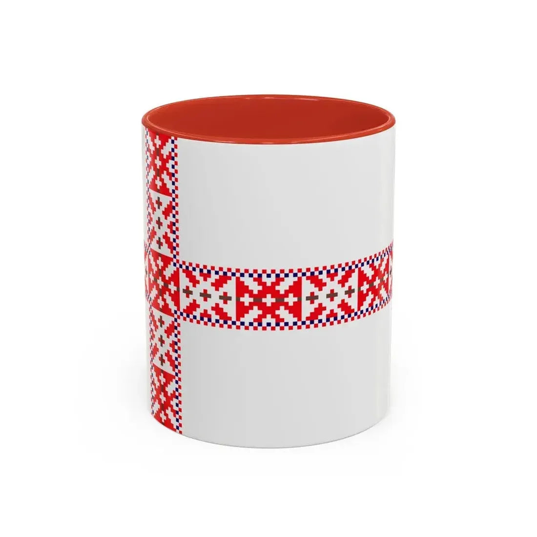 Flag of Setos Estonia - Accent Coffee Mug 11oz Red - Go Mug Yourself