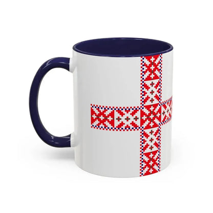 Flag of Setos Estonia - Accent Coffee Mug - Go Mug Yourself
