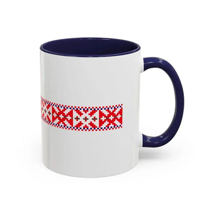 Flag of Setos Estonia - Accent Coffee Mug - Go Mug Yourself