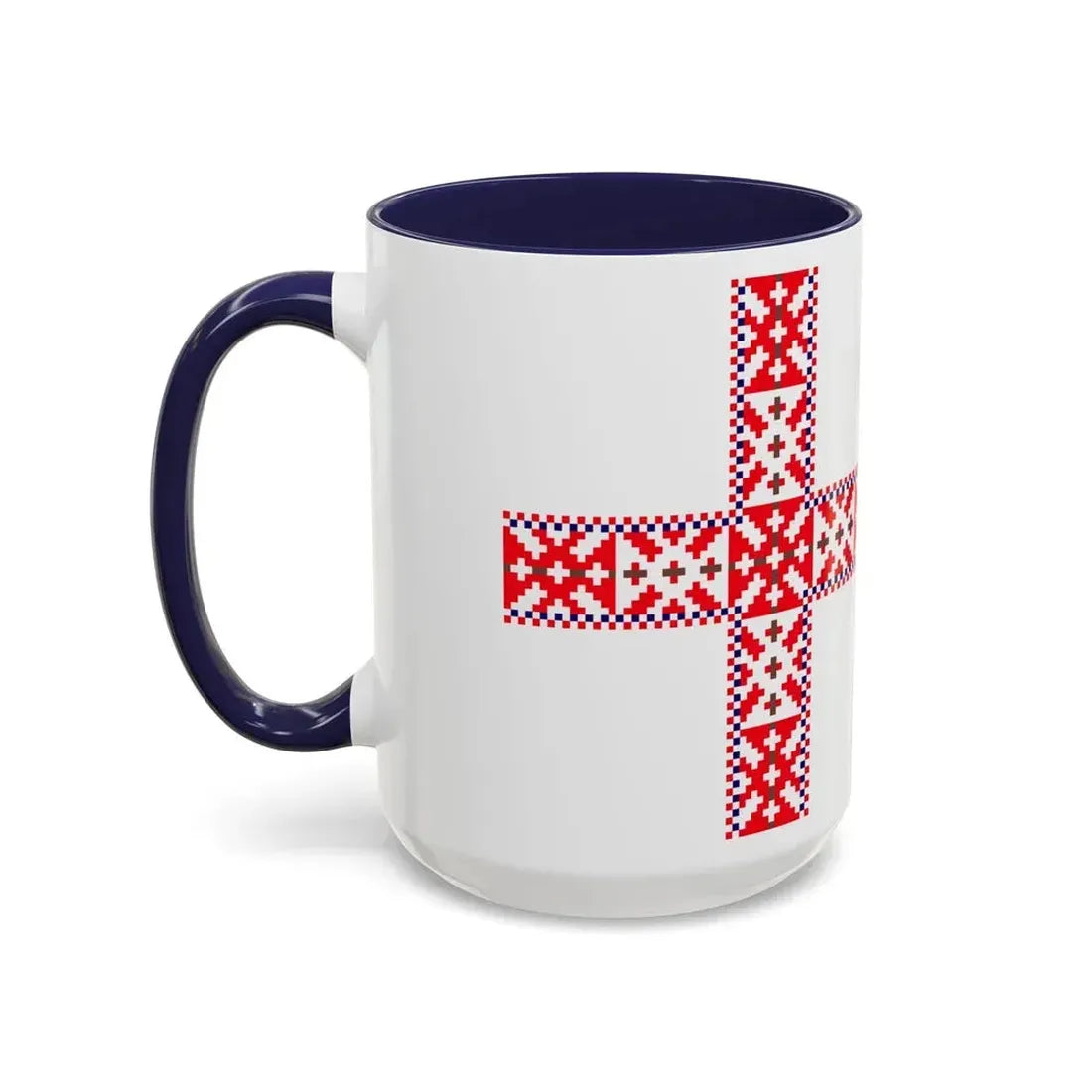 Flag of Setos Estonia - Accent Coffee Mug - Go Mug Yourself