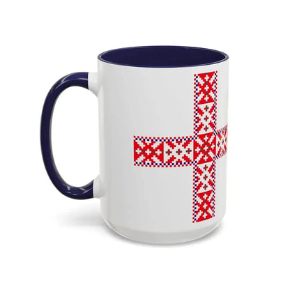Flag of Setos Estonia - Accent Coffee Mug - Go Mug Yourself