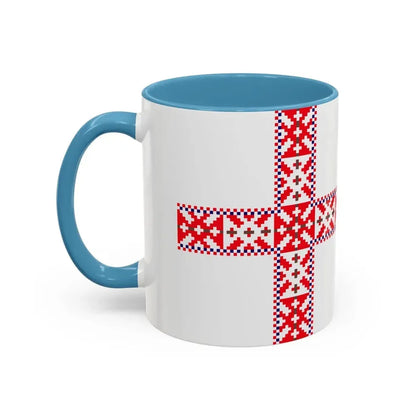 Flag of Setos Estonia - Accent Coffee Mug - Go Mug Yourself
