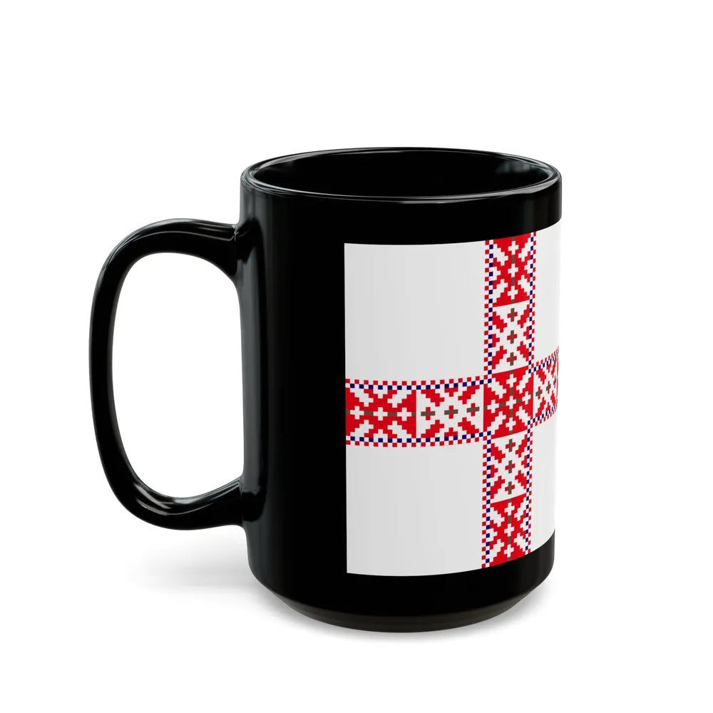 Flag of Setos Estonia - Black Coffee Mug-Go Mug Yourself