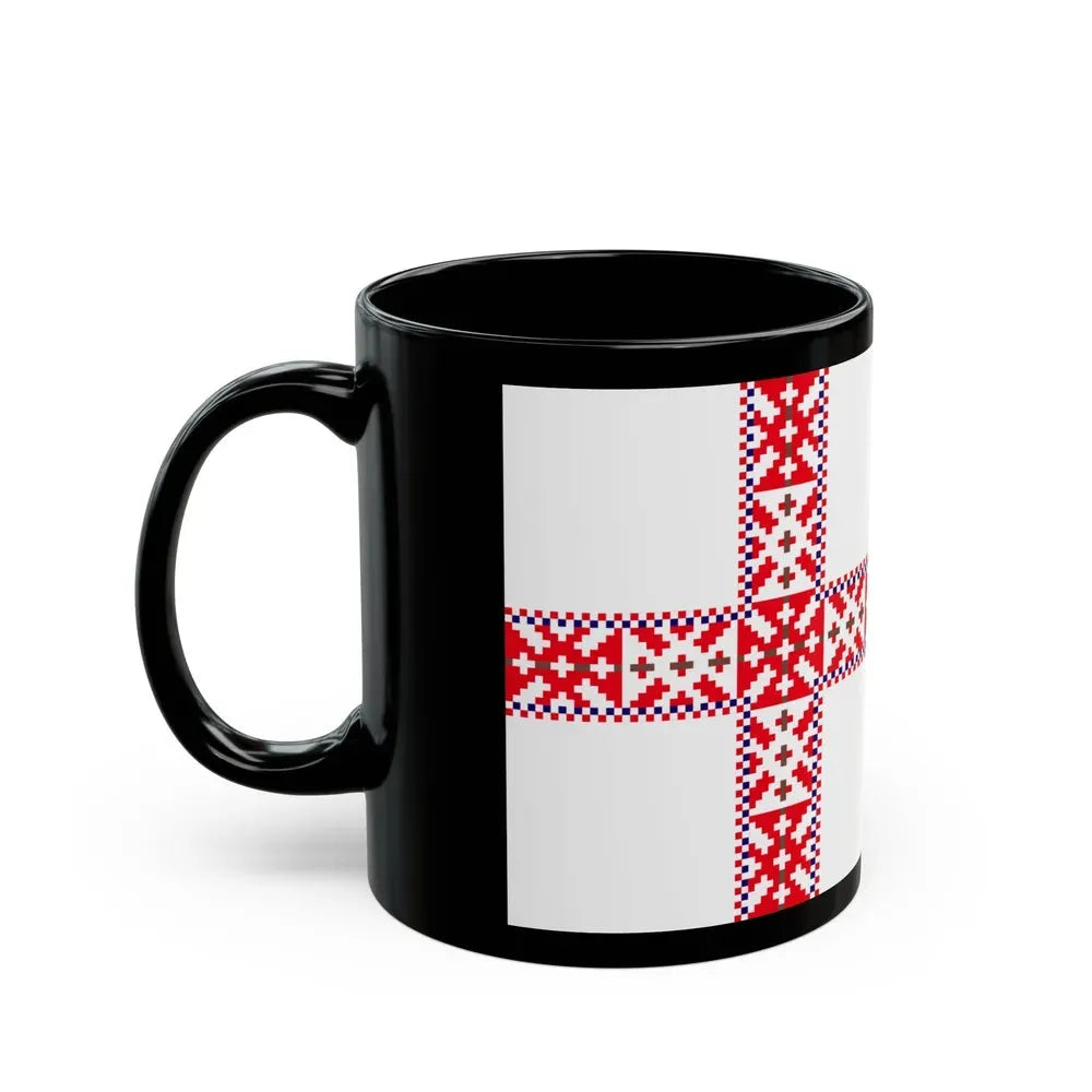 Flag of Setos Estonia - Black Coffee Mug - Go Mug Yourself
