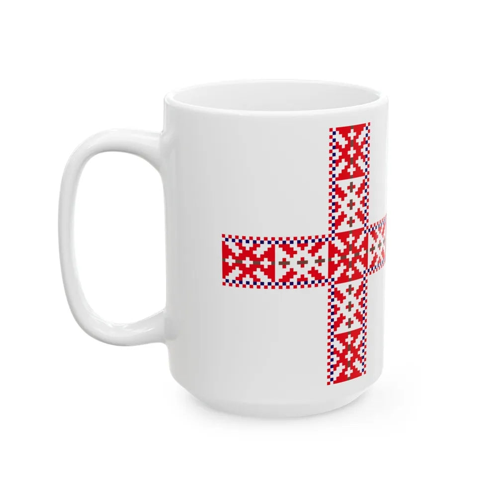 Flag of Setos Estonia - White Coffee Mug-Go Mug Yourself