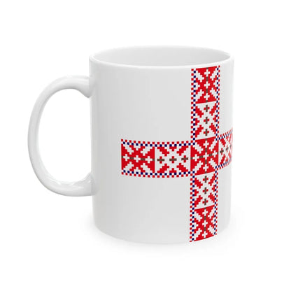 Flag of Setos Estonia - White Coffee Mug-Go Mug Yourself